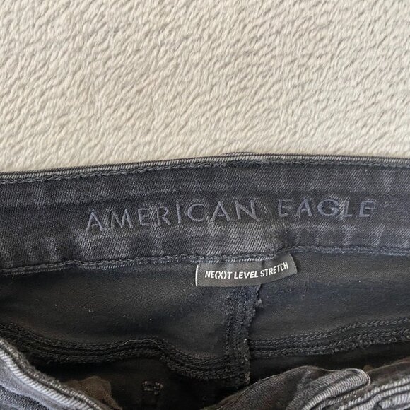 American Eagle Woman's Jegging Jeans Size 6 Regular Next Level Stretch Black - Picture 8 of 16